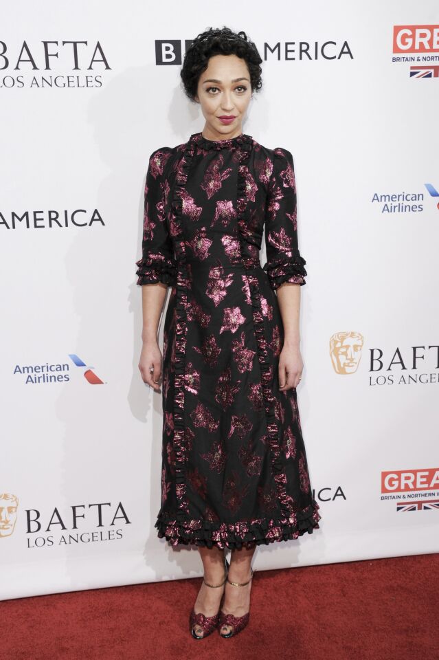 Ruth Negga attends the BAFTA Los Angeles awards season tea on Jan. 7, 2017.