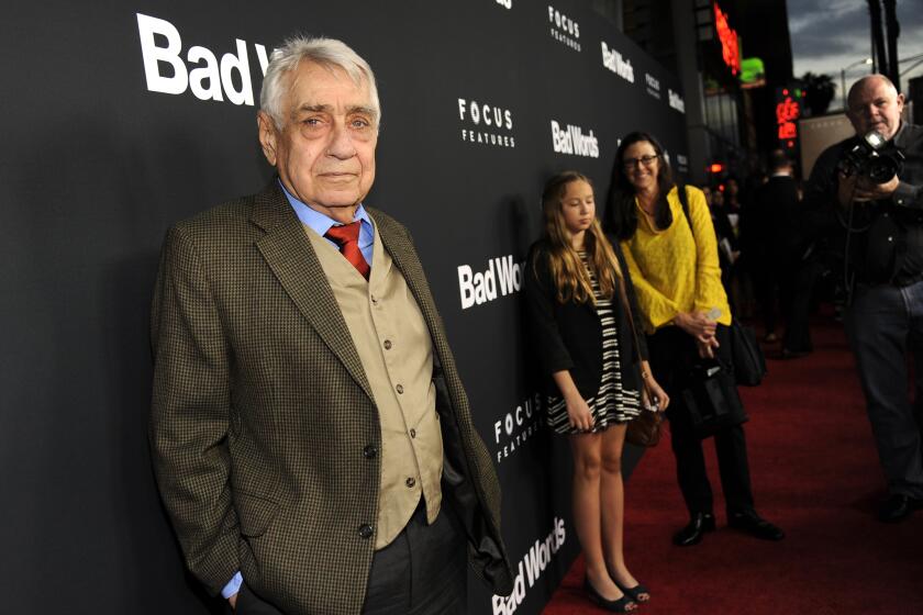 Philip Baker Hall, a cast member in "Bad Words," poses at the premiere of the film  in 2014.