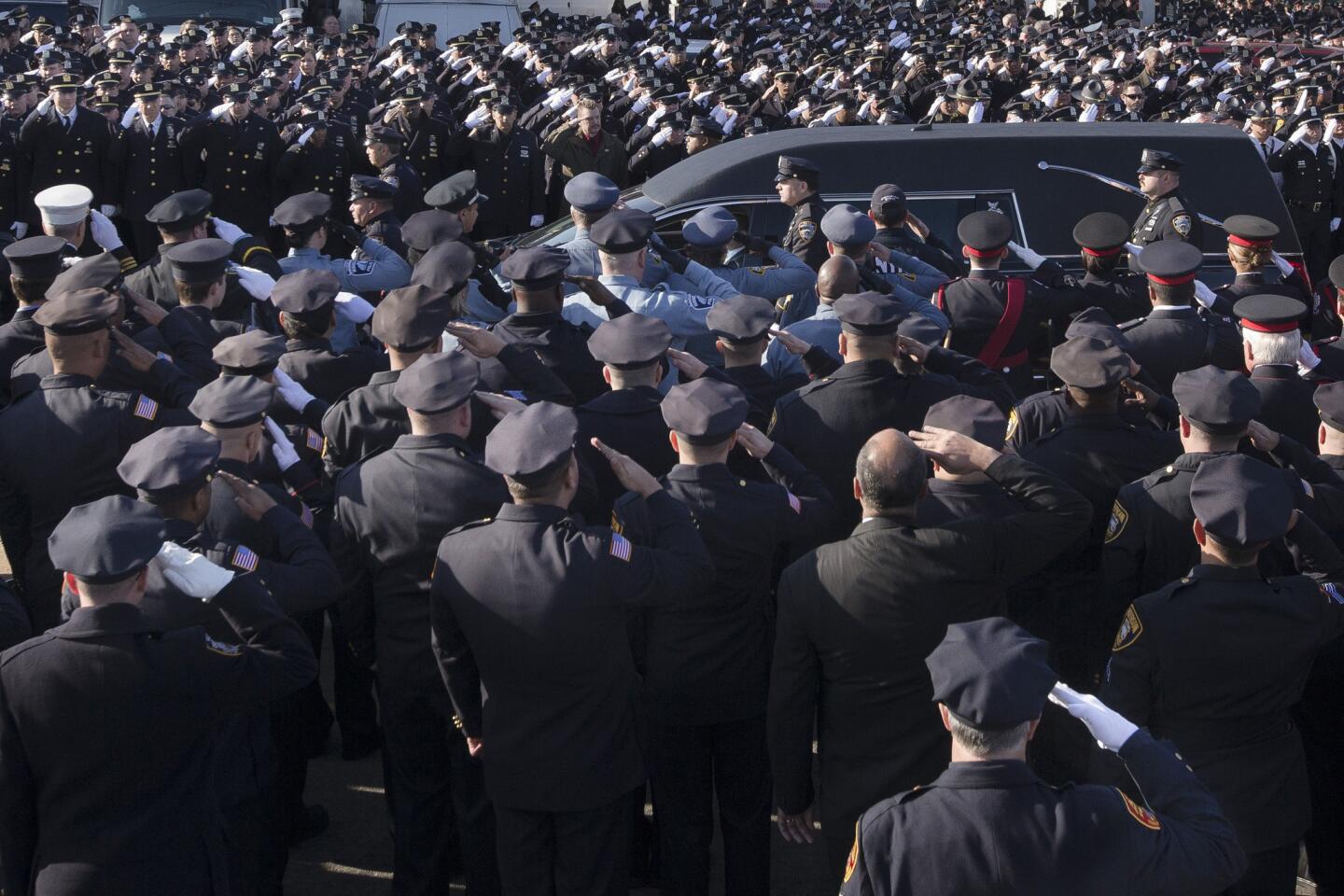 NYPD Officer Rafael Ramos' funeral