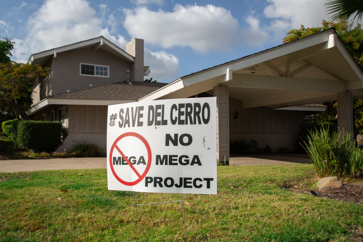 Some Del Cerro residents are opposing a proposed 950-seat church from All Peoples Church.