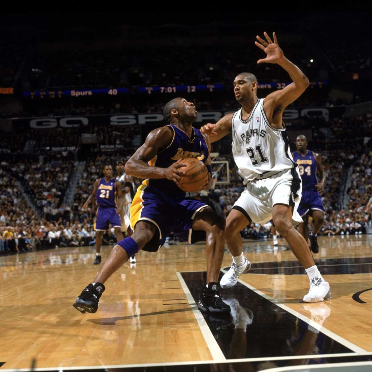 Kobe Bryant and Tim Duncan