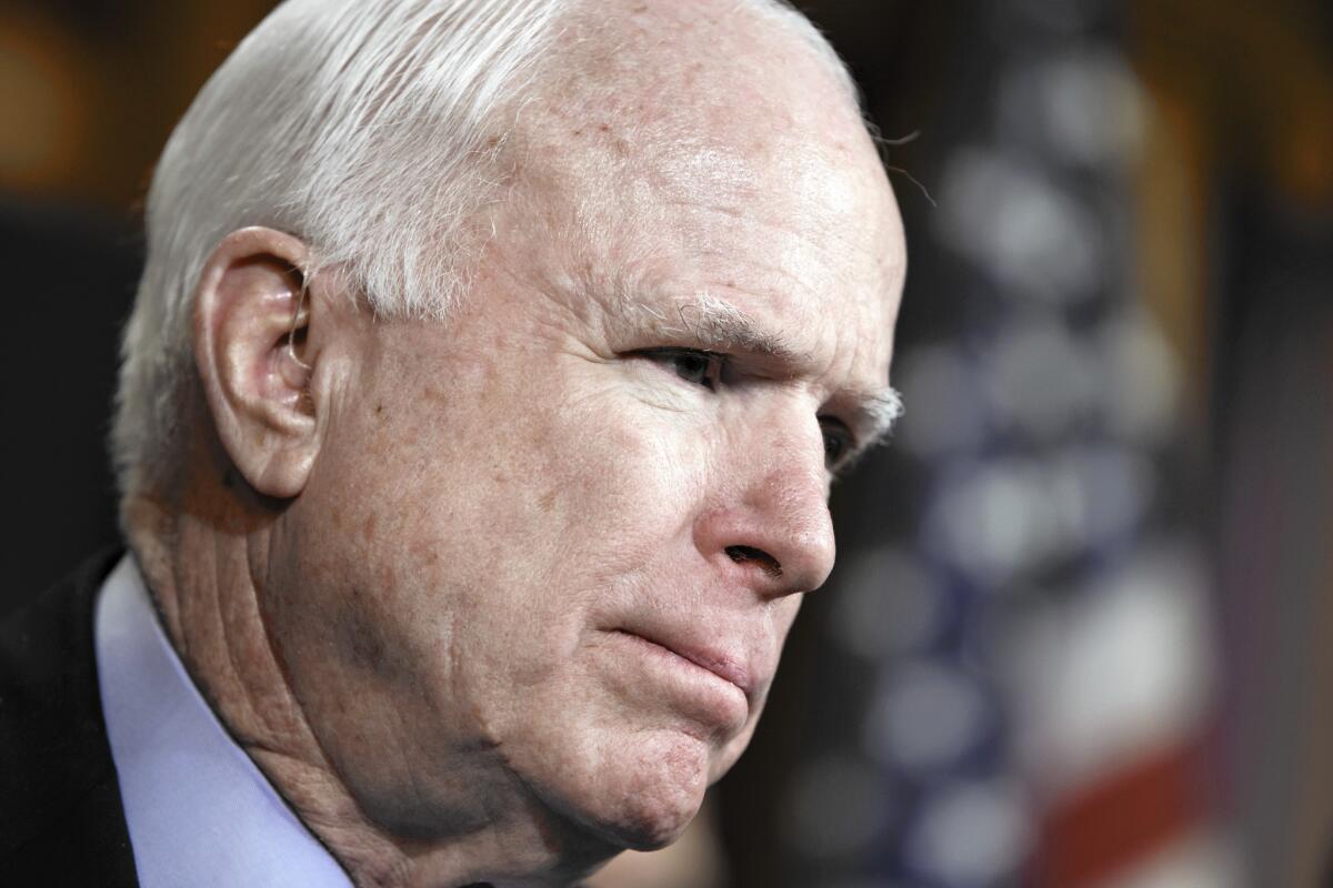 Sen. John McCain (R-Ariz.) said President Obama has been confrontational and non-communicative with Congress.