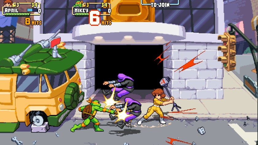 Up to six can play "Teenage Mutant Ninja Turtles: Shredder's Revenge."