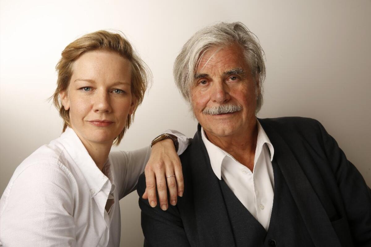 "Toni Erdmann" actors Sandra Huller and Peter Simonischek.