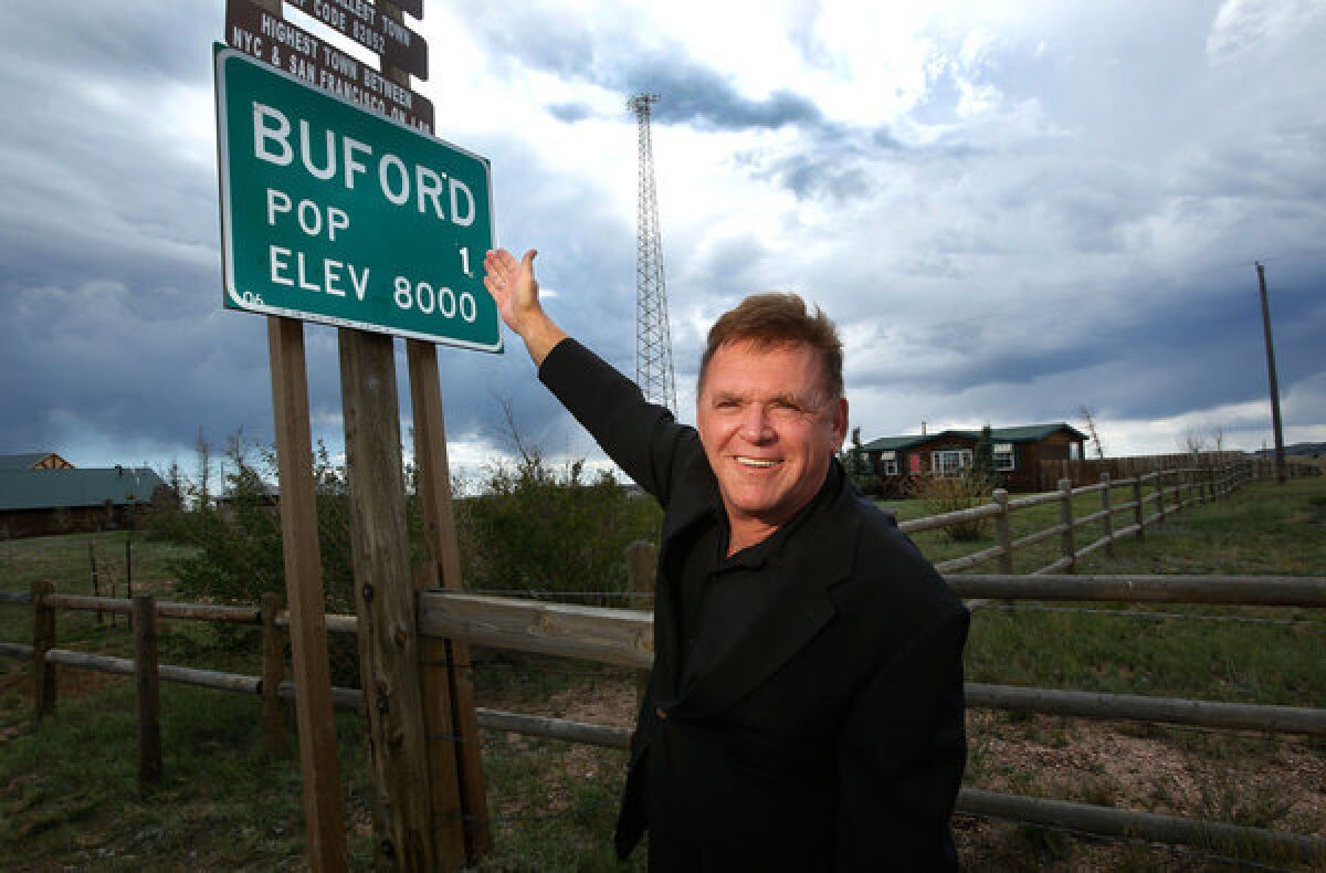Don Sammons, former owner of the town of Buford, Wyo., bought the town in 1992 and promoted it as the nation's smallest. He put it up for auction last year when he decided to move.
