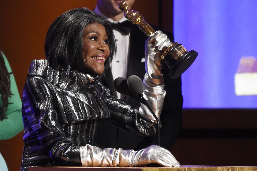 Actress Cicely Tyson accepts her honorary Oscar at the 2018 Governors Awards in Los Angeles.
