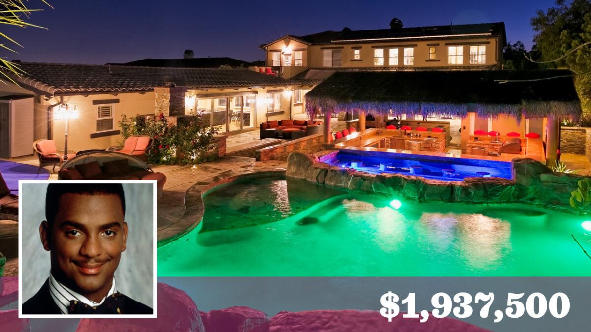 Actor Alfonso Ribeiro has paid about $1.94 million for a Granada Hills home with a resort-style swimming pool and swim-up bar.