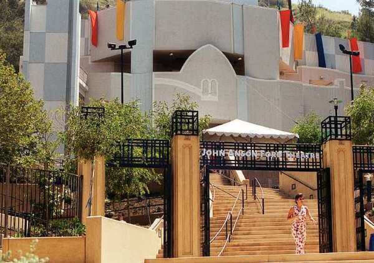 The entrance to the Ford Amphitheatre in Hollywood.