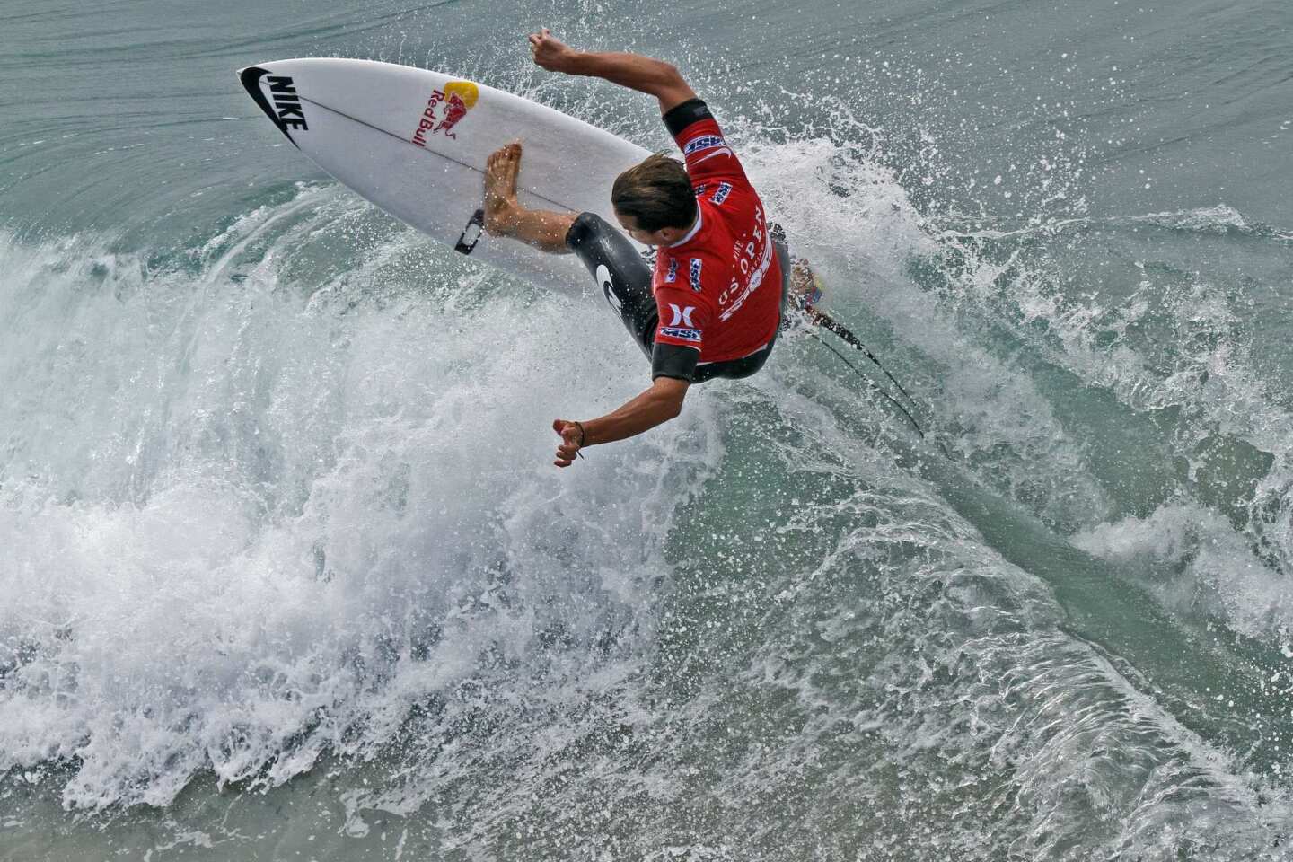 Julian Wilson of Australia shows his skills at the competition.