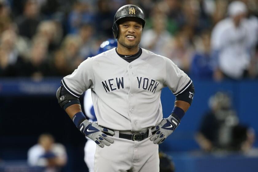 Robinson Cano in his now former team's uniform.