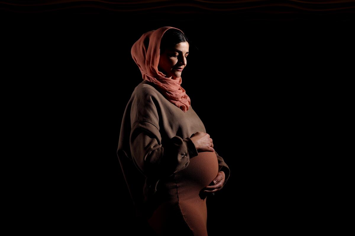 Layla Shaikley, 34, is 38 weeks pregnant with her second child.