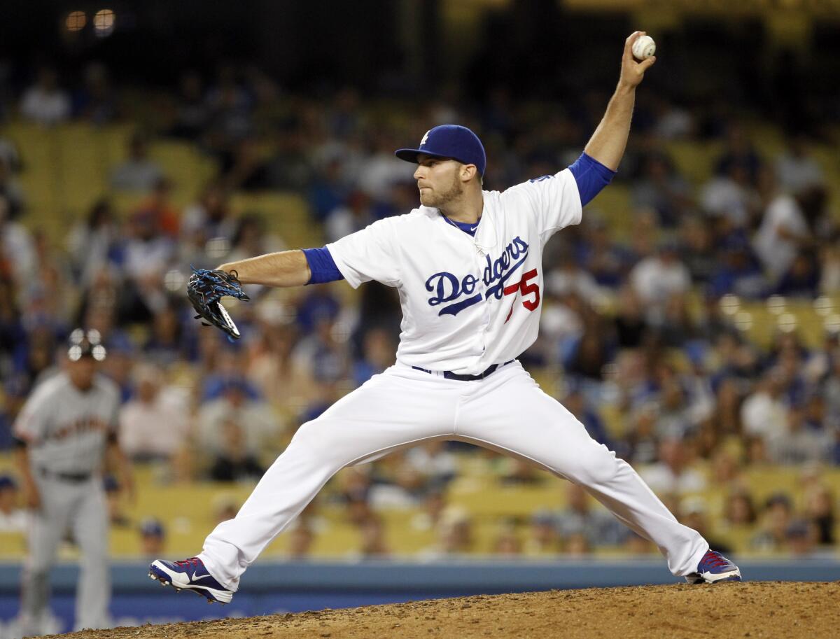 Paco Rodriguez pitches for the Dodgers on June 25, 2013.
