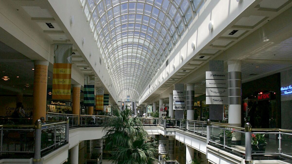 The inside of the Westside Pavilion shopping center in 2006. The center's owner plans to convert most of its space into offices.