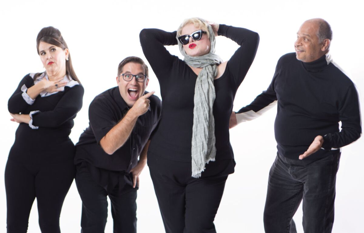 The cast of Roustabouts Theatre Company's "For Whom the Southern Belle Tolls."