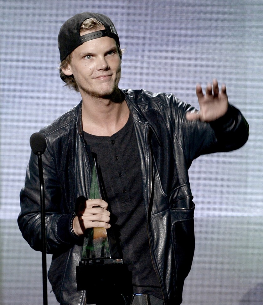 Sweden's Avicii, after a win at the American Music Awards in November, above, is in contention for track and artist of the year honors at the 2014 Beatport Awards.