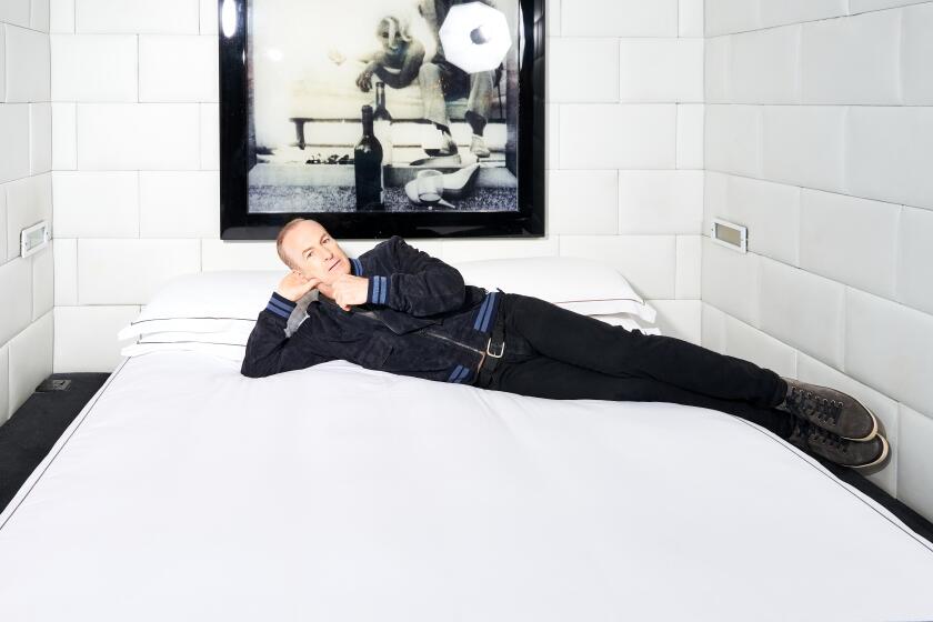 Los Angeles,United States - 4/11/22: Bob Odenkirk photographed at the Hollywood Roosevelt Hotel. Bob Odenkirk wraps up his "Better Call Saul" this season saying goodbye to his long-running Jimmy McGill, known as Saul Goodman, a character that launched with "Breaking Bad."