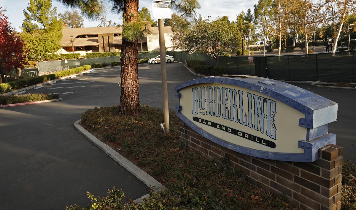 Borderline Bar and Grill was a popular gathering spot in Thousand Oaks.