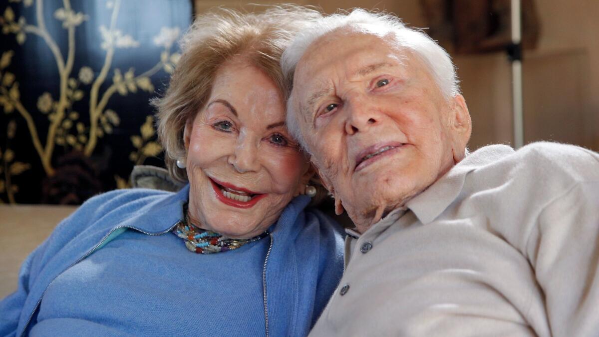 Anne and Kirk Douglas.