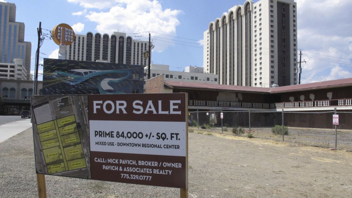 An old motor lodge in Reno, Nev., is shuttered and slated for demolition in August.