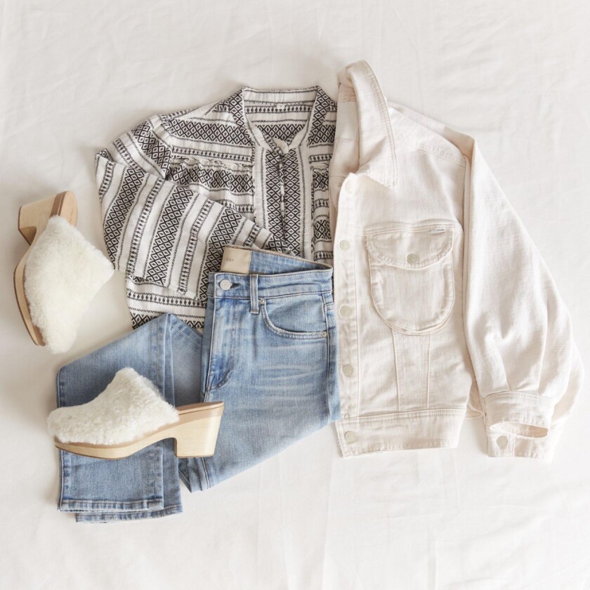 A photo of clothes available from the Odells.