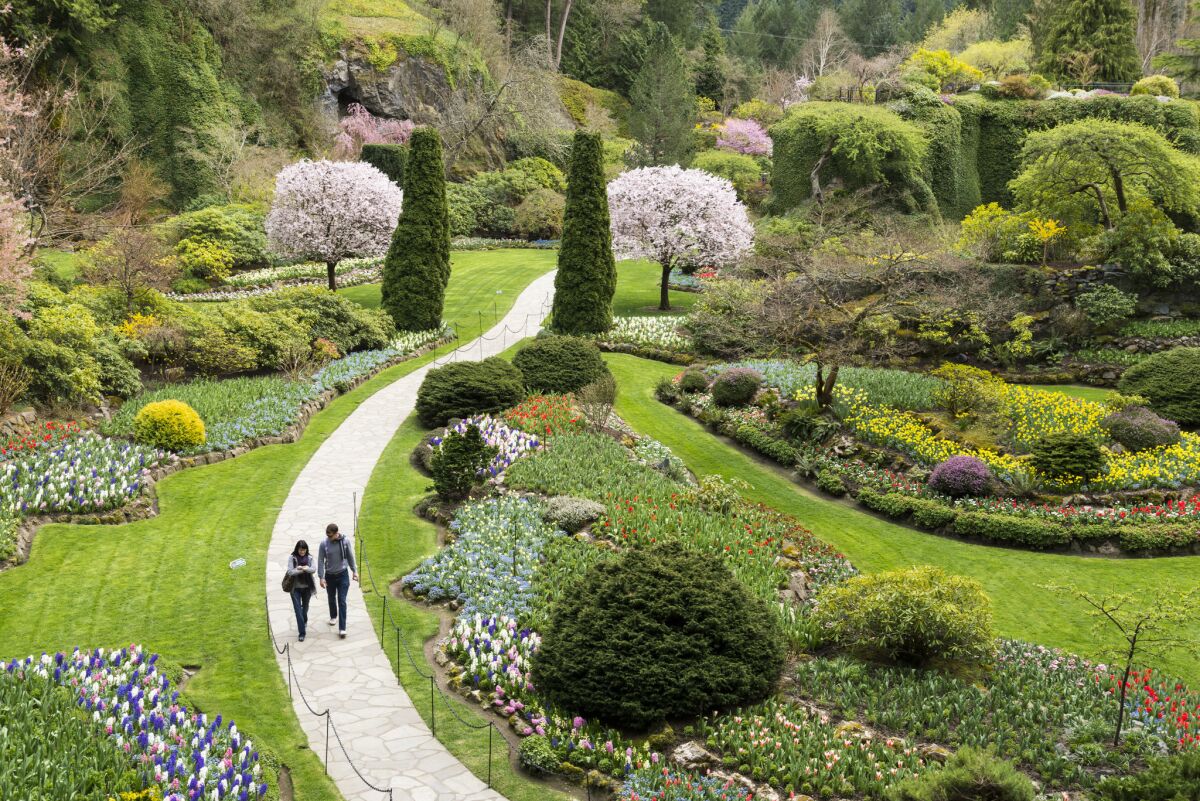 The Sunken Garden, Vancouver Island, British Columbia, Canada.