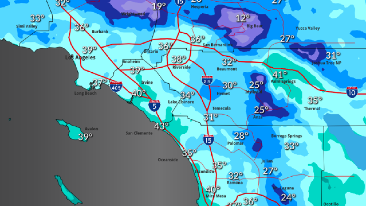 In Rare Event Temps Fell Into 30s Before Dawn Wednesday Along