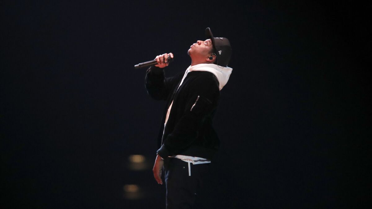 Jay-Z performs Friday at Anaheim's Honda Center to open his tour behind this year's "4:44" album.