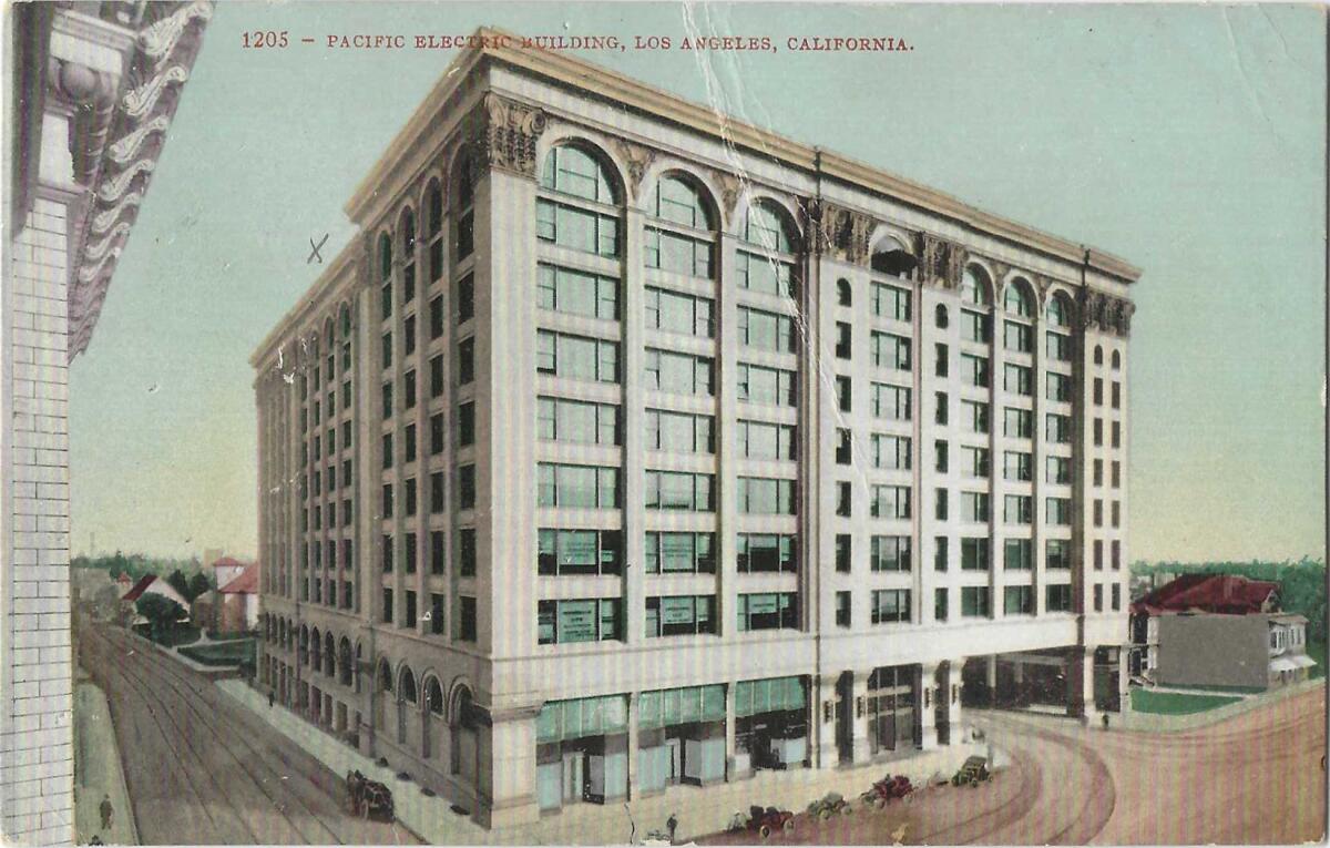 The Pacific Electric Building at 6th and Main streets downtown
