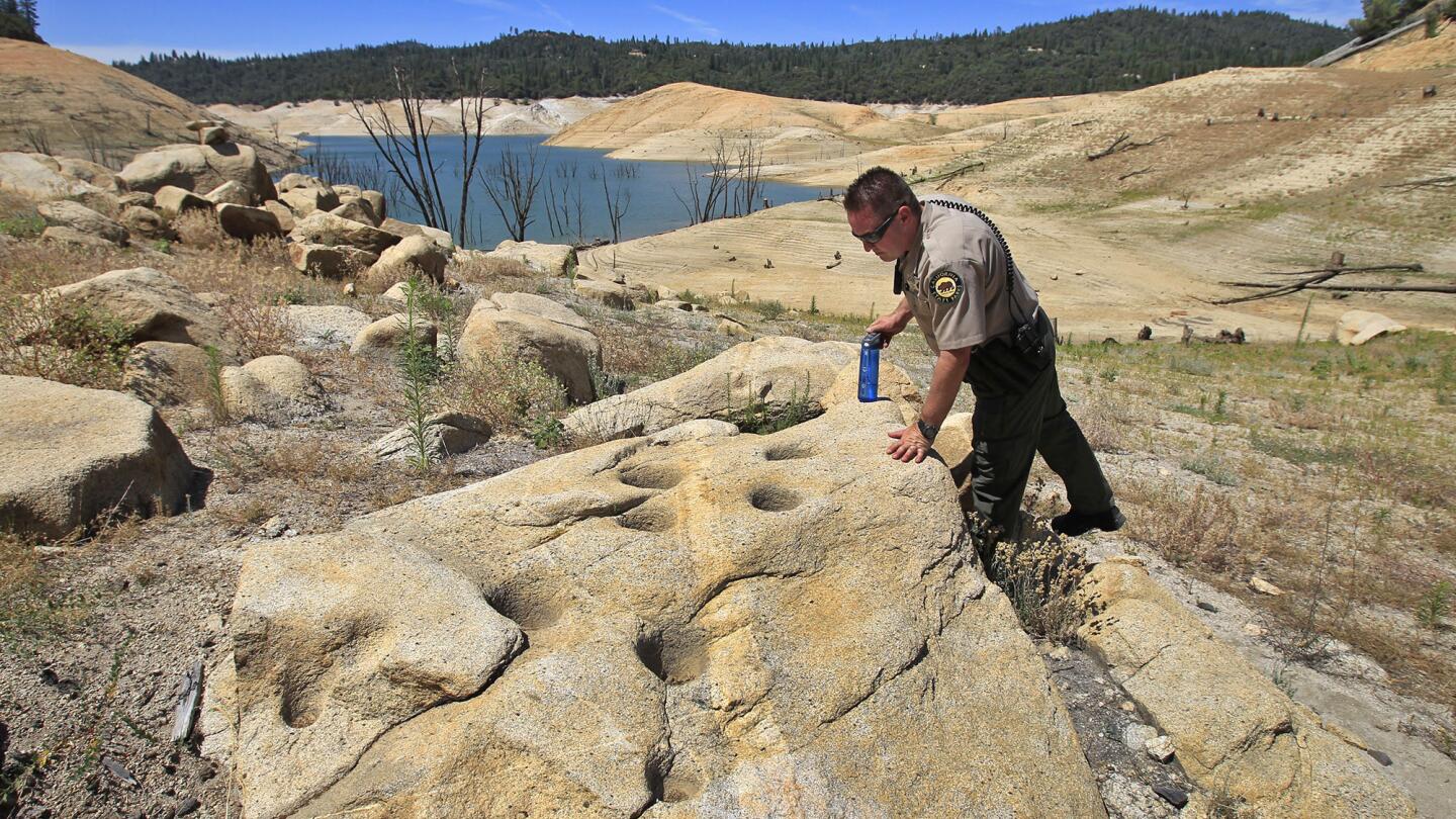 Artifacts uncovered by drought at Butte County's Lake Oroville