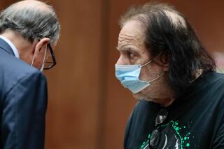 Los Angeles, CA-Adult film star Ron Jeremy is arraigned in downtown Los Angeles Criminal Court on Tuesday, June 23, 2020 on charges of raping three women and sexually assaulting another in separate incidents dating back to 2014. POOL PHOTO BY Robert Gauthier / Los Angeles TIMES