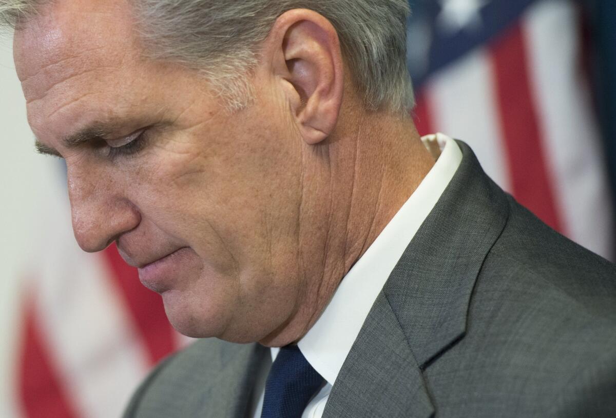 Though he was not expected to win the support of the House Freedom Caucus, losing the vote was a stinging rebuke for Rep. Kevin McCarthy in his bid to become speaker.