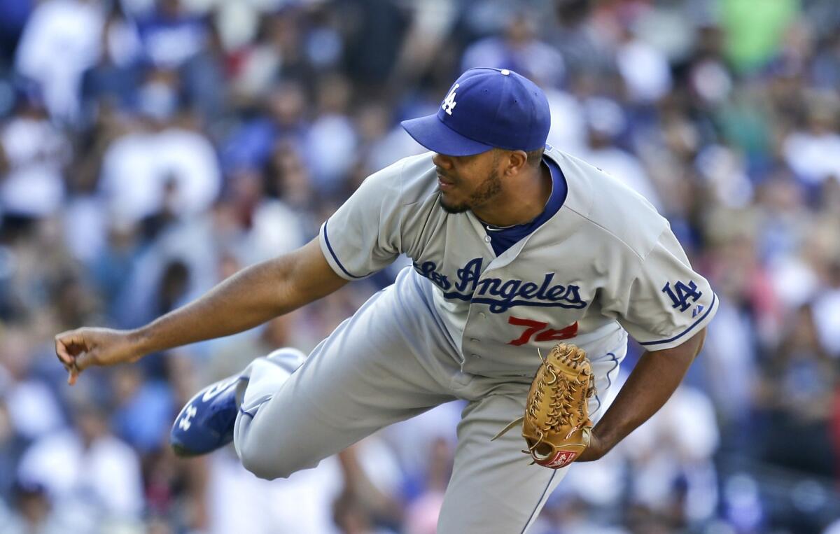 Dodgers closer Kenley Jansen is a natural when it comes to doing things left-handed -- except pitching.