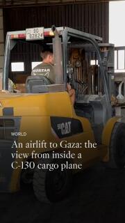 Inside an airlift to Gaza. Dropping aid from above and the desperate ...