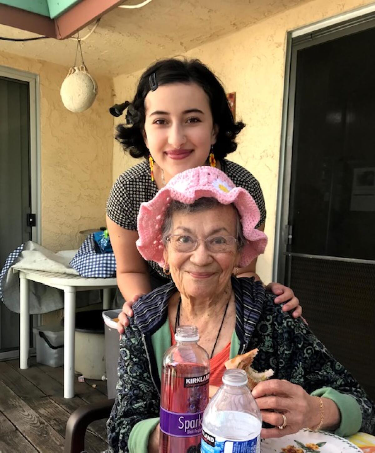 Izadora Amaris Lopez McGawley with their grandmother Aida Cazares Lopez