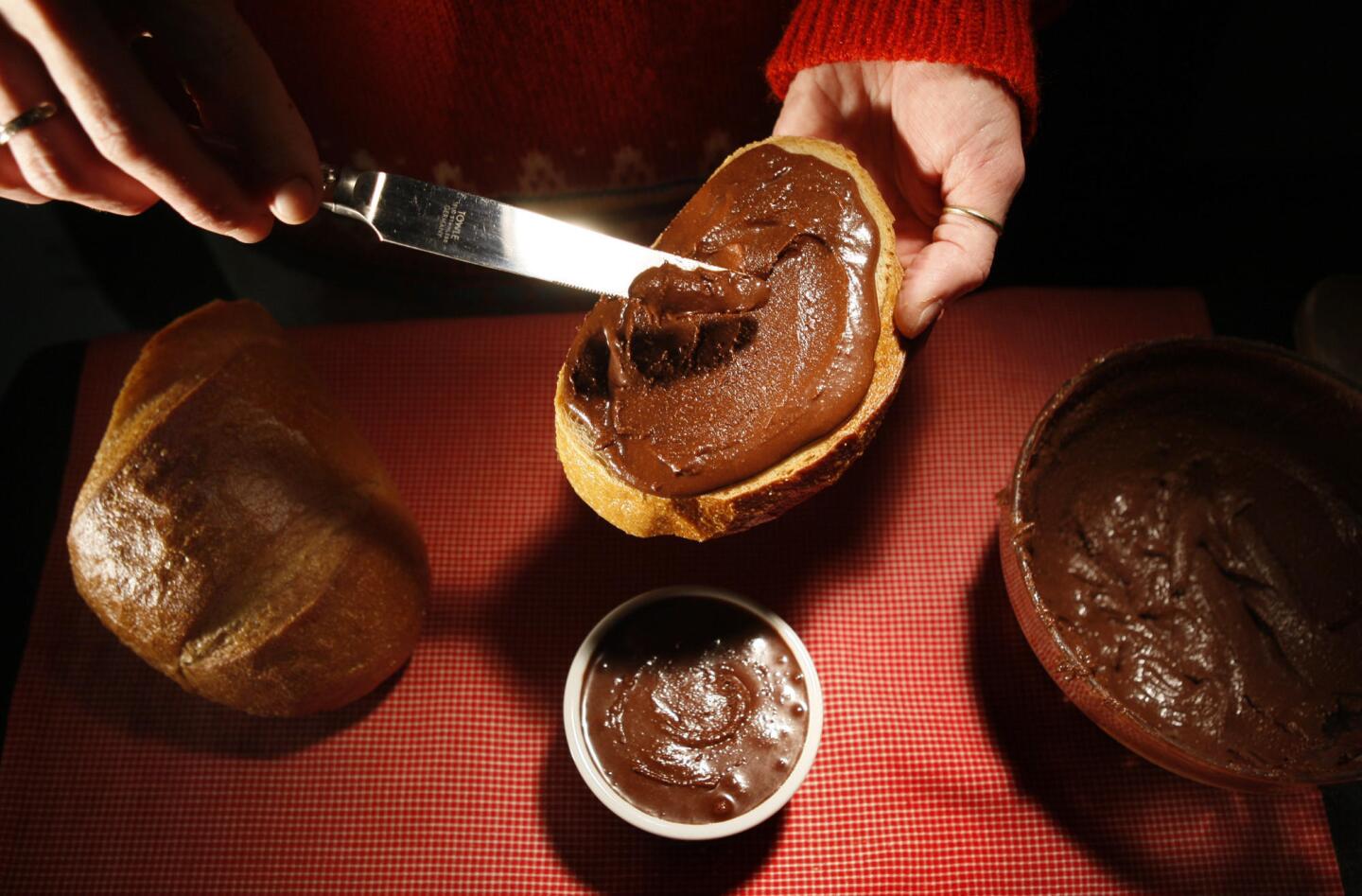 Keep it simple. Slice up some quality bread and slather liberally with easy-to-make hazelnut chocolate spread. Recipe: homemade Nutella.