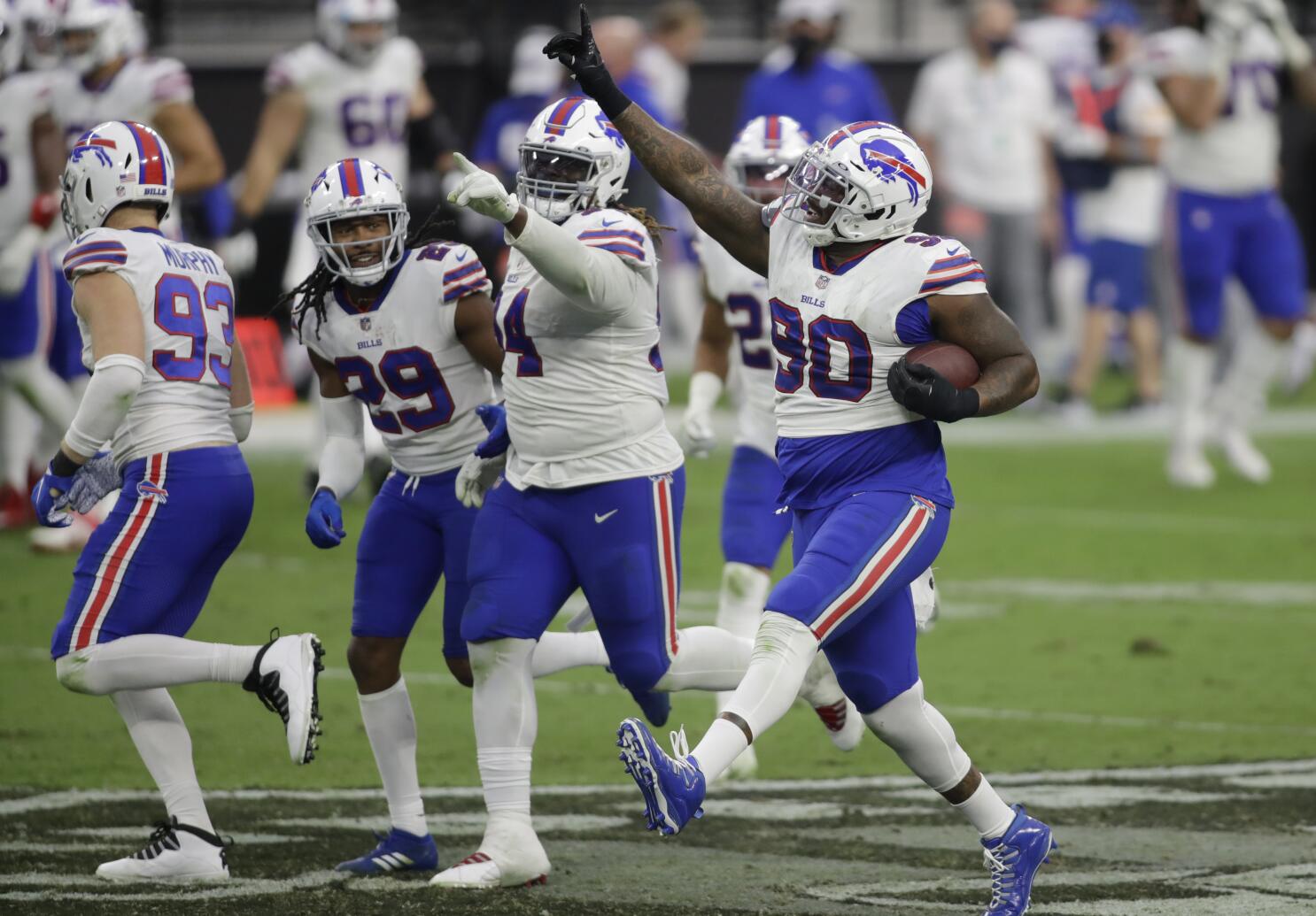 Bills remain undefeated, top Raiders in Las Vegas, 30-23 - The San Diego  Union-Tribune