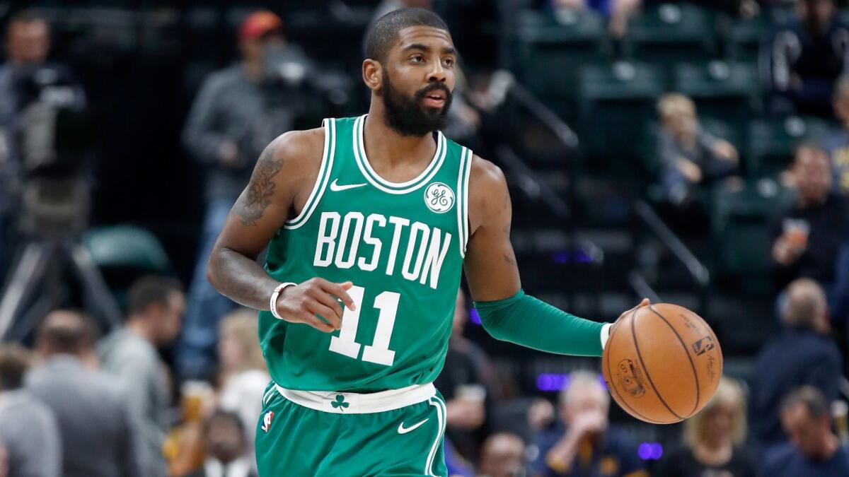 Kyrie Irving can become a free agent if he declines his player option for next season, but the Lakers might not have the salary cap space to sign him.