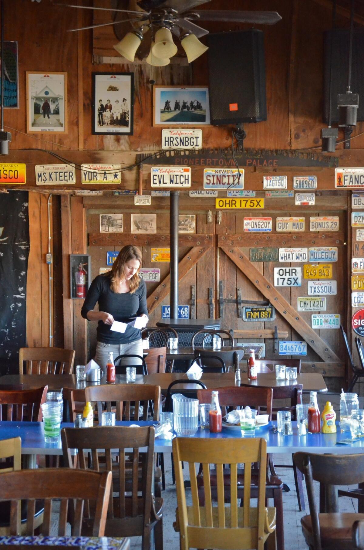 Pappy and Harriet's Pioneertown Palace is about 45 minutes north of Joshua Tree.