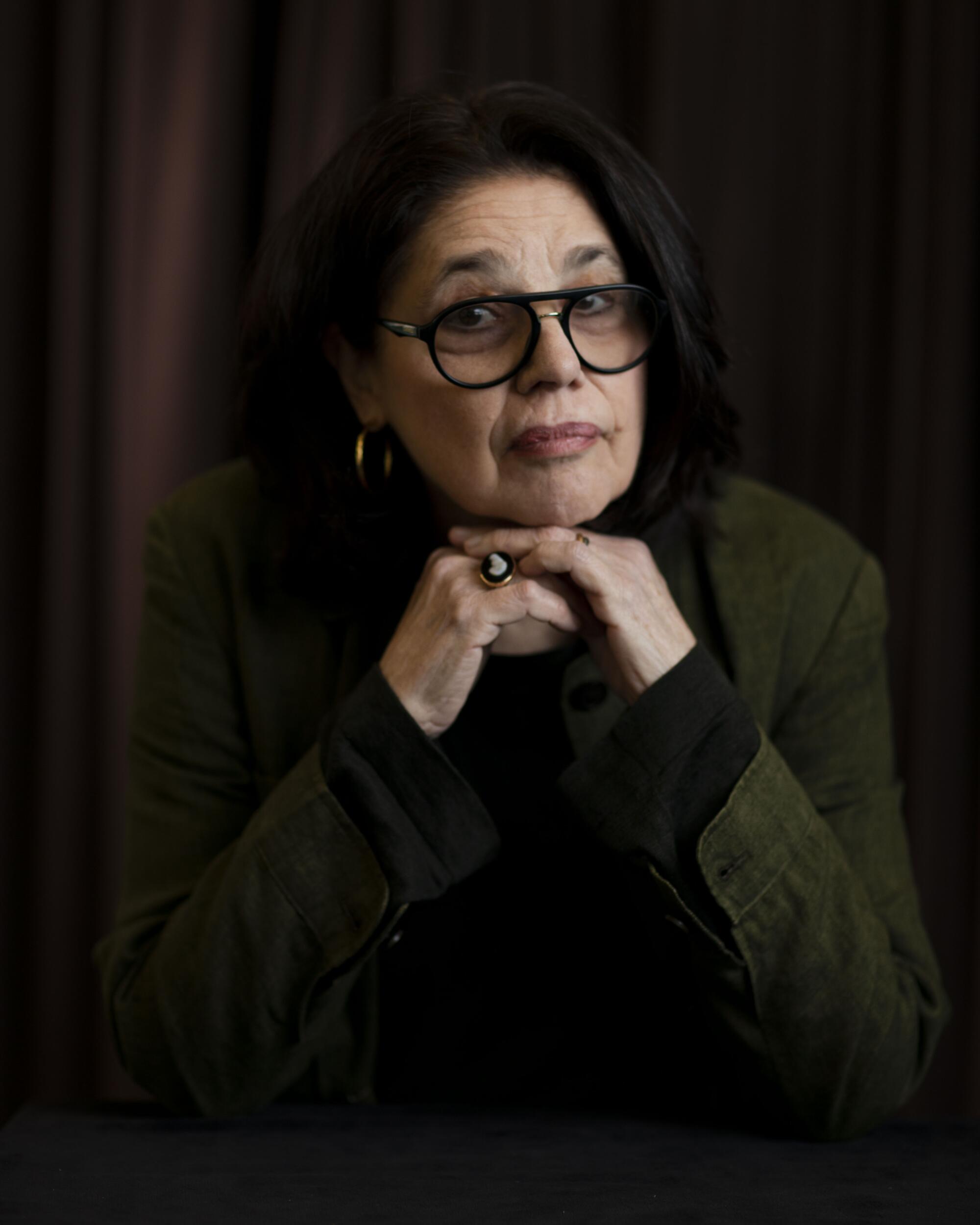 Cathleen Schine at the Los Angeles Times Festival of Books portrait studio.
