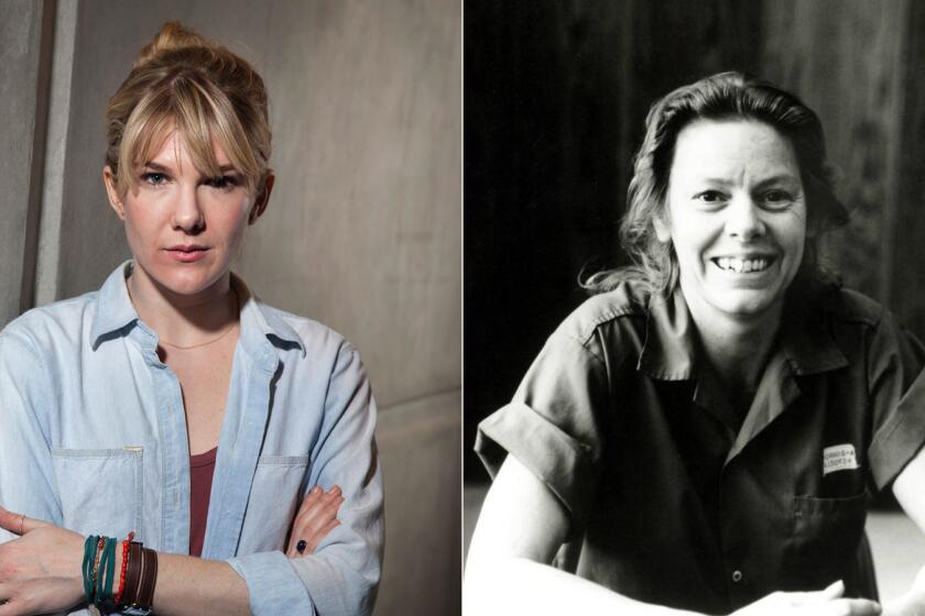 Actresss Lily Rabe, left; serial killer Aileen Wuornos.