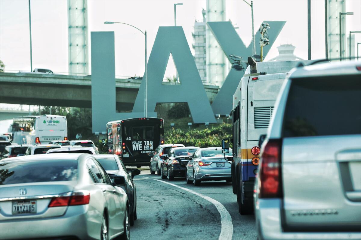 Traffic at LAX.