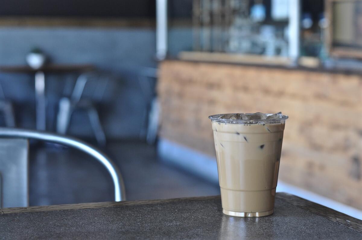 A cup of Bangkok iced coffee at Chimney Coffee House in Chinatown.