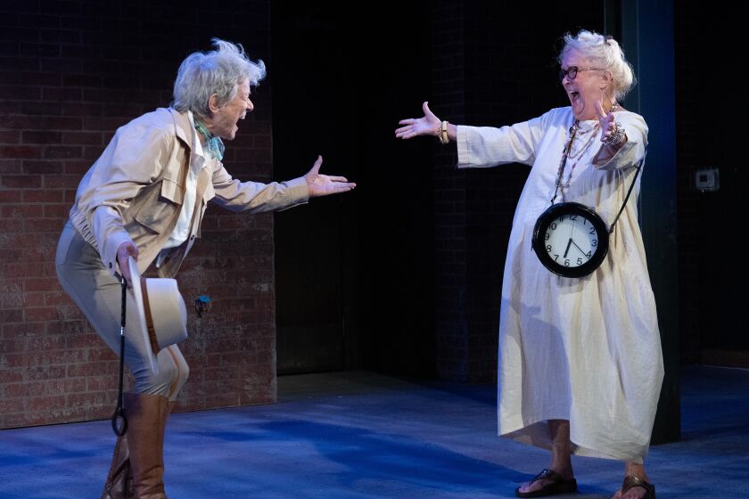 Anne Gee Byrd and Dawn Didawick in the Antaeus Theatre Co. production of Branden Jacobs-Jenkins' 'Everybody.'