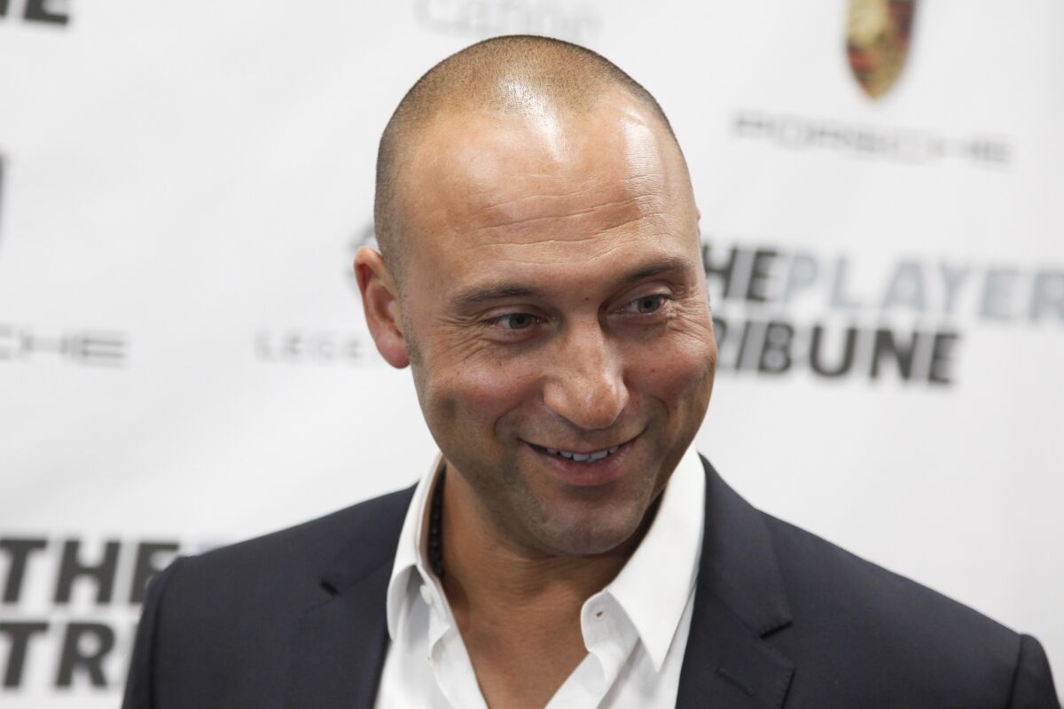 Derek Jeter, retired New York Yankee and founder of The Players' Tribune, which is exploring a sale.