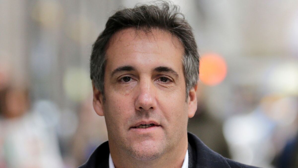 Michael Cohen, shown last April, will testify in public before the House Oversight and Reform Committee in February.