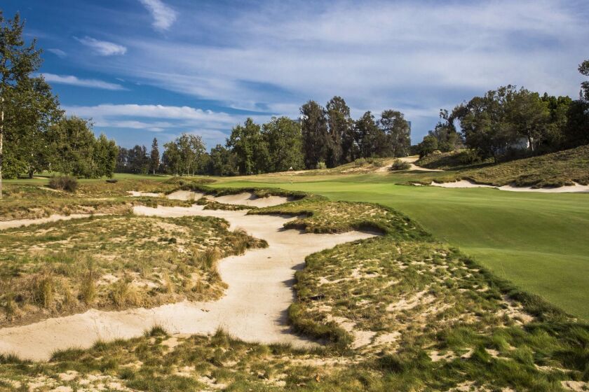 The Eighth Hole of The Los Angeles Golf Club in Los Angeles , Calif. on Friday, June 26, 2015. (Copyright USGA/John Mummert)