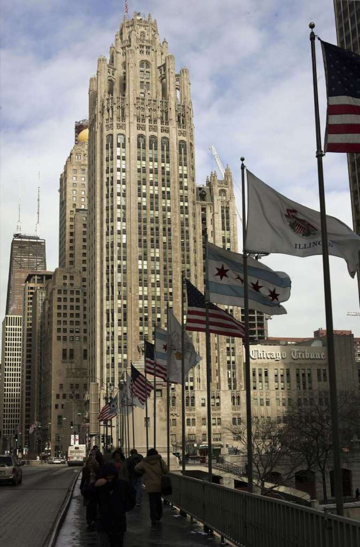 The FCC on Friday approved Tribune Co.'s planned acquisition of 16 TV stations owned by Local TV Holdings. Above, Tribune Tower, the company's headquarters, on Michigan Avenue in Chicago.
