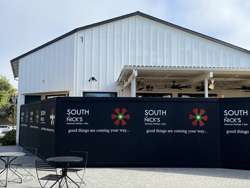 South of Nick's Mexican Kitchen coming this fall to One Paseo.