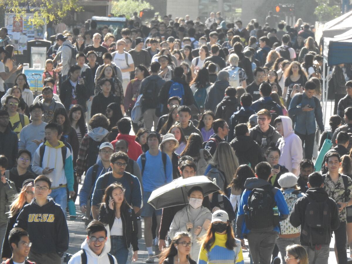 UCSD has extended until Jan. 31 the amount of time students will take classes online due to the COVID-19 pandemic.