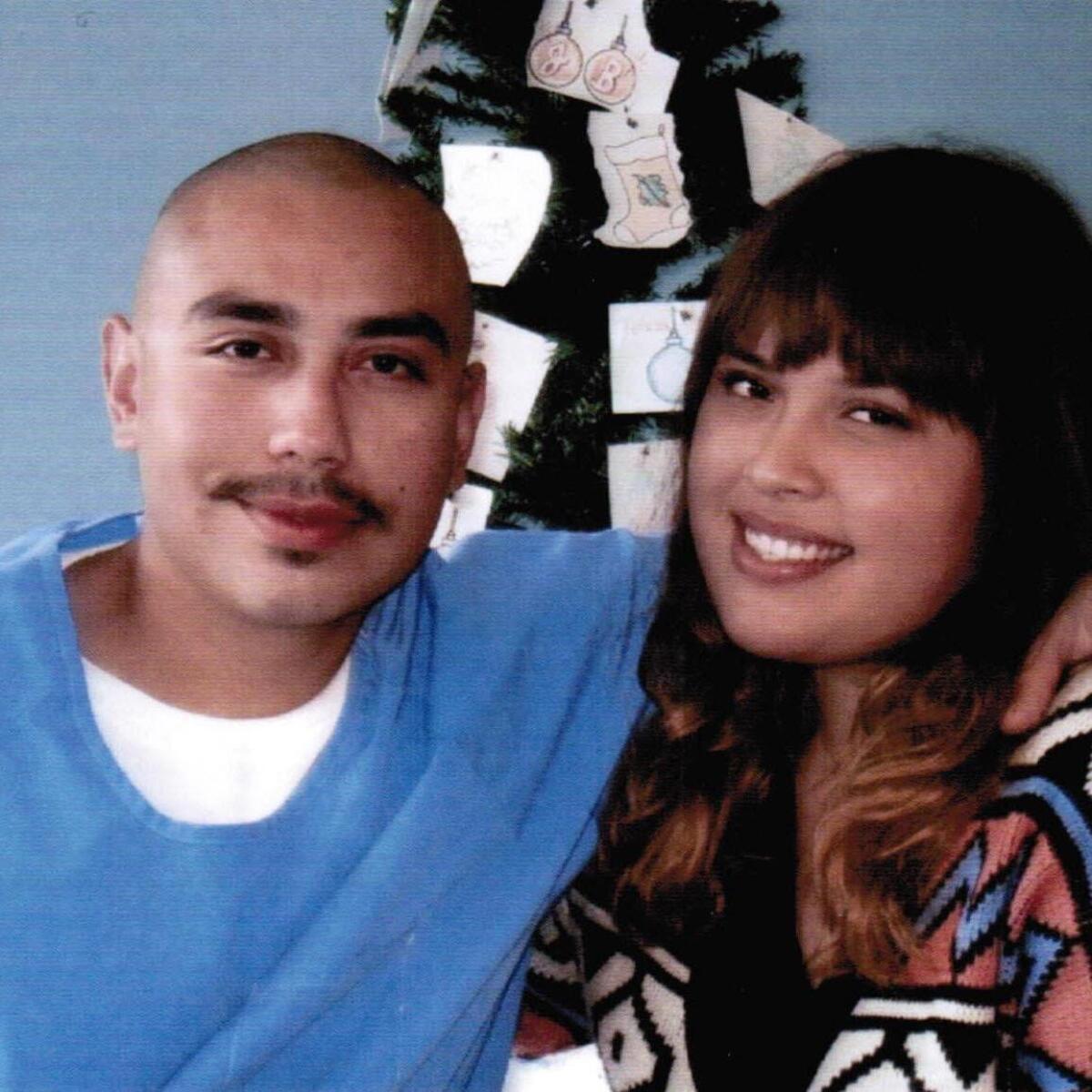 Johanna Diaz and her brother, Jose Armendariz, who is incarcerated at Theo Lacy jail.